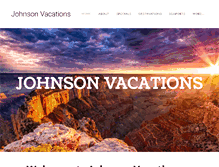 Tablet Screenshot of johnsonvacations.com